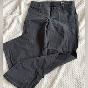 Gray Kuhl hiking nylon stretchy pants size 6